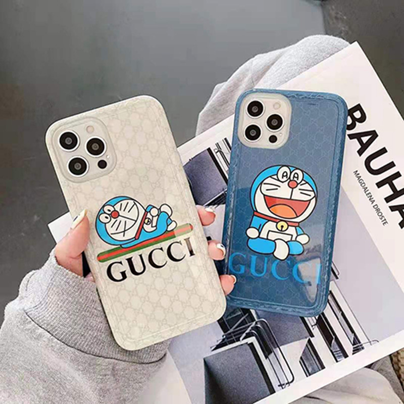グッチ ドラえもん コラボ ブランドiphone13pro max/13miniケース