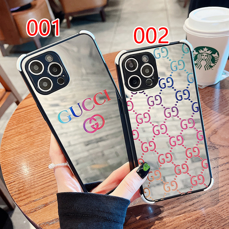 グッチ ブランド iphone13 pro/13 mini/13 pro maxケース 御洒落 GUCCI 個性 鏡面 ガラス 男女