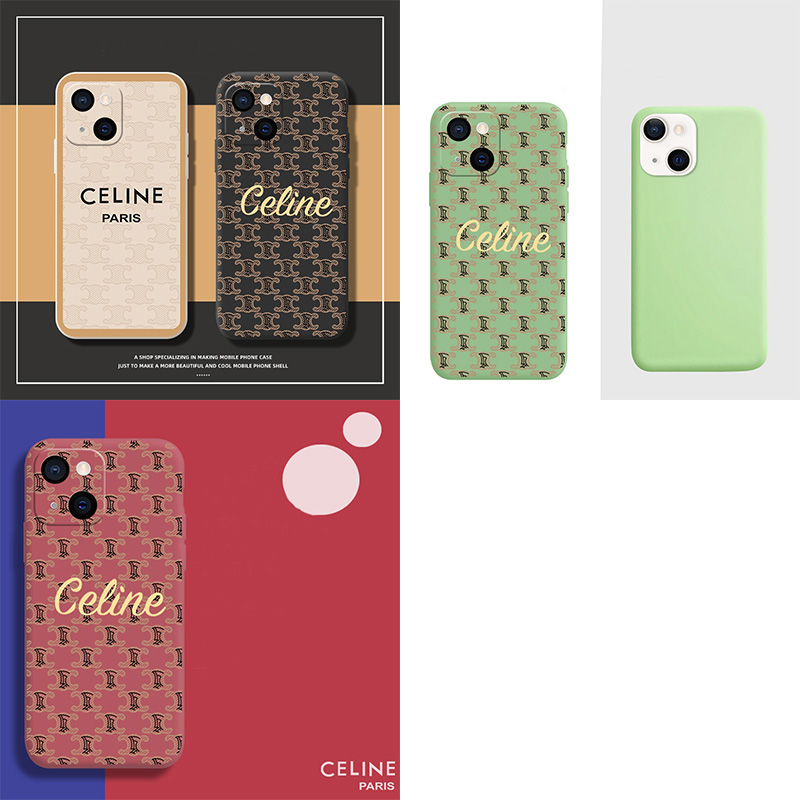 Celine ブランド iphone13 mini/13 pro/13 pro maxケース モノグラム ジャケット型