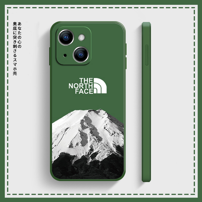 The North Faceブランドiphone13Mini/13 Pro Maxケース個性 雪山ザノースフェイス モノグラム ジャケット型 アイフォン13カバー