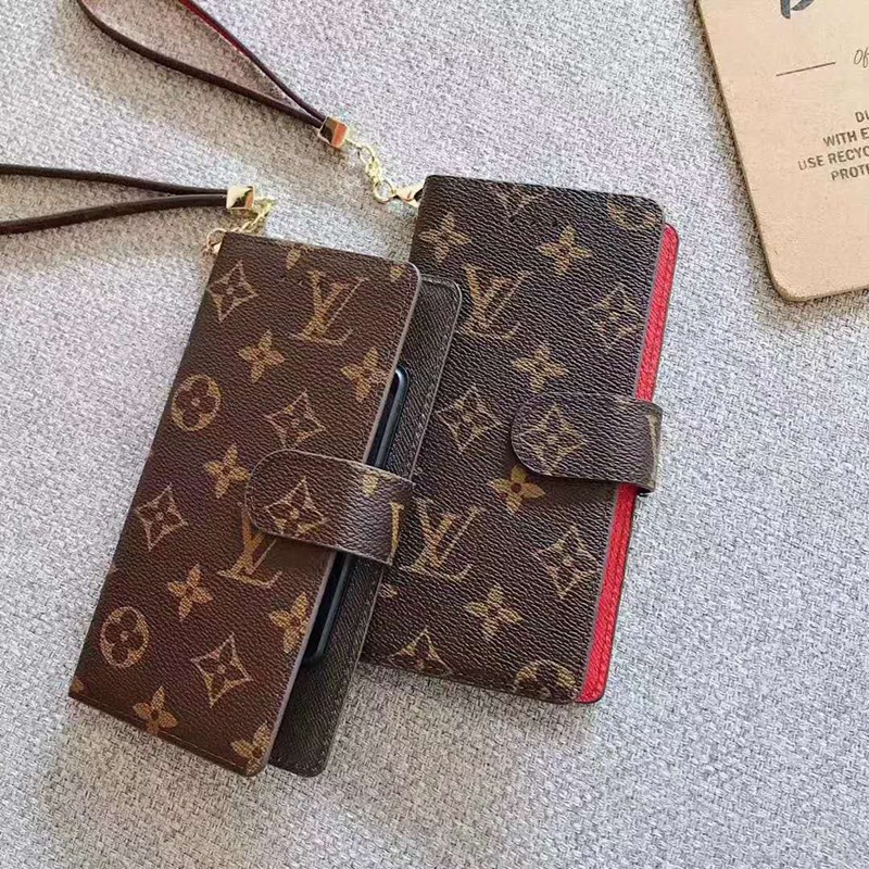 LV ルイヴィトン 手帳型 iphone 13/12S/12 Pro Max/12Miniケース ストラップ付き 全機種対応 グッチ ハイブランド GUCCI スタイル galaxy S21