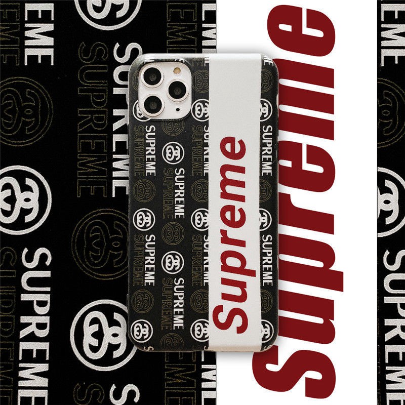 supreme stussyコンボ ブランド アイフォン13プロ/13ミニケース シンプル 個性  ジャケット モノグラム