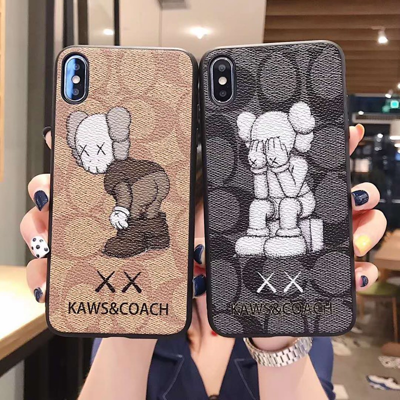 コーチ KAWS コンボ ブランド iphone 13/13 mini/13 pro/13 pro max 人気 ペアお揃い カウズ レディース