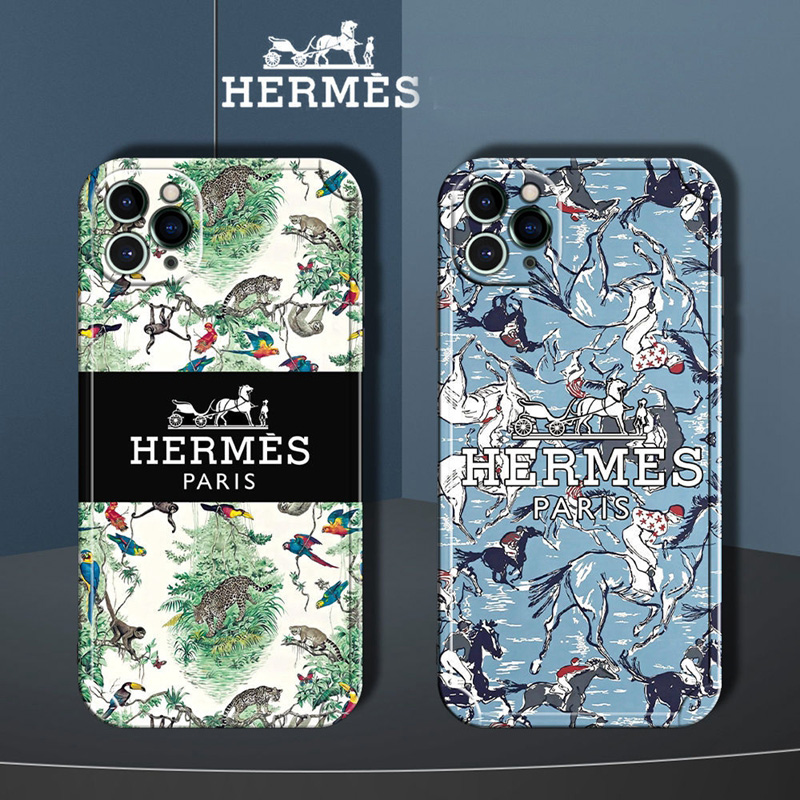 エルメス HERMES ブランド iphone 13 pro/13 pro max/13 miniカバー おしゃれ 動物 モノグラム シンプル ジャケット型