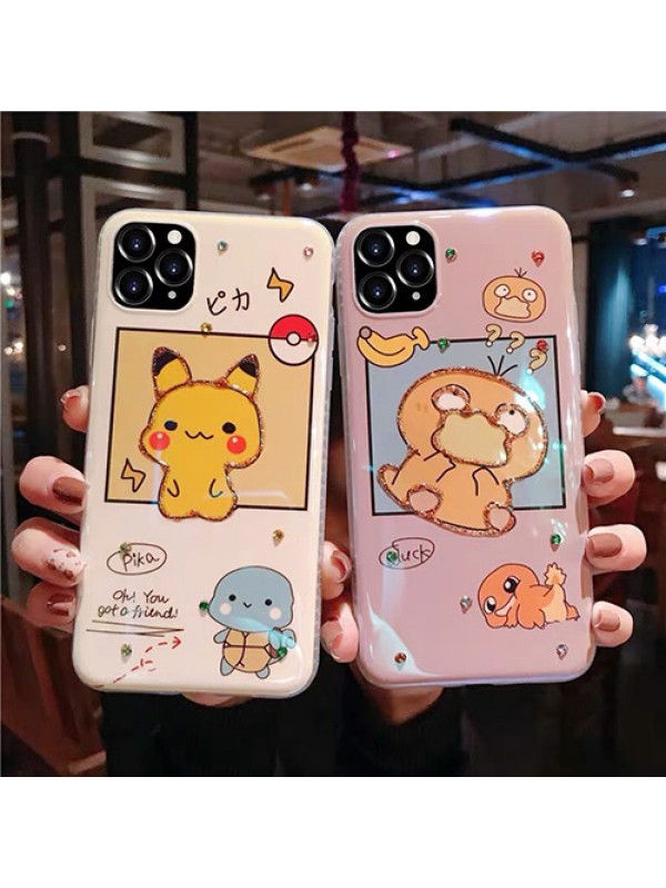 ポケットモンスター iPhone13/13 pro/13 pro max/se2ケース かわいい ピカチュウ柄 ゼニガメ コダック Charmander 耐衝撃 シリコンケース クリア感 アイフォン13/12/11/xr/x/xs/8/7カバー 可愛い メンズ レディーズ