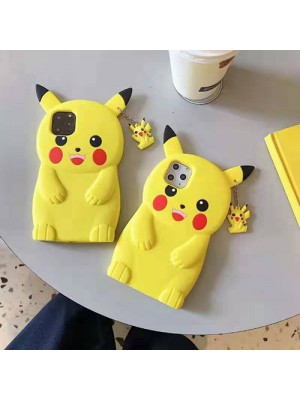 ポケットモンスター ピカチュウ iPhone 13/13 pro/13 pro max/13 mini/12ケース ブランド 立体柄 ジャケット型 個性 可愛い ペンダント ストラップ付き 激安 シリコンケース 衝撃吸収 アイフォン13/12/11/xr/x/xs/8/7/6カバー  高級感 メンズ レディーズ