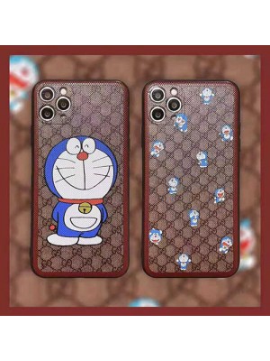 グッチ ドラえもん コラボ ブランド iphone 13 mini/13 pro max/13 proケース 韓国風 Gucci x Doraemon 個性 モノグラム かわいい 全面保護 アイフォン13/12/11/x/xs/xr/8/7カバー メンズ レディース