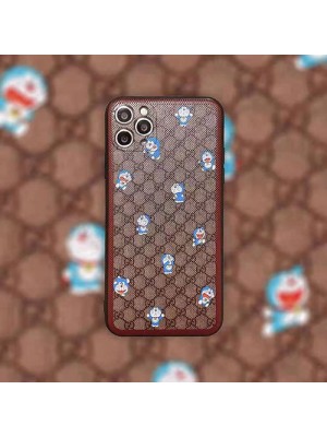 グッチ ドラえもん コラボ ブランド iphone 13 mini/13 pro max/13 proケース 韓国風 Gucci x Doraemon 個性 モノグラム かわいい 全面保護 アイフォン13/12/11/x/xs/xr/8/7カバー メンズ レディース