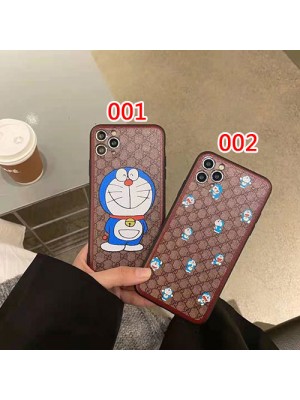 グッチ ドラえもん コラボ ブランド iphone 13 mini/13 pro max/13 proケース 韓国風 Gucci x Doraemon 個性 モノグラム かわいい 全面保護 アイフォン13/12/11/x/xs/xr/8/7カバー メンズ レディース