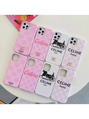 セリーヌ ブランド iphone 13/13 pro/13 pro max/13 miniケース 個性キャリッジ柄 CELINE レザー風 コピー アイフォン13/12/11/x/8/7カバー シンプル メンズ レディーズ