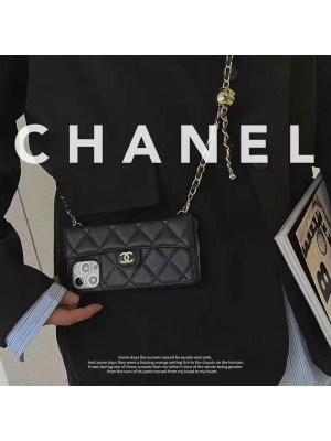 Chanel ブランド iphone 14 pro/14 pro max/14ケース シャネル ジャケット型 封筒型 カード収納 チェーン付き アイフォン14/13/12/11/x/xr/xs/8/7カバー ファッション メンズ レディーズ