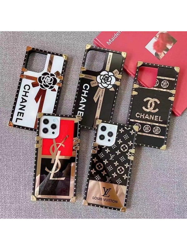 CHANEL/シャネル ルイヴィトン ブランド iphone 13 pro/13 pro max/13 miniケース シリコン クリアケース イブサンローラン トランク型  LV YSL モノグラム アイフォン12/12pro/12 pro maxカバー ファッション お洒落 メンズ レディーズ