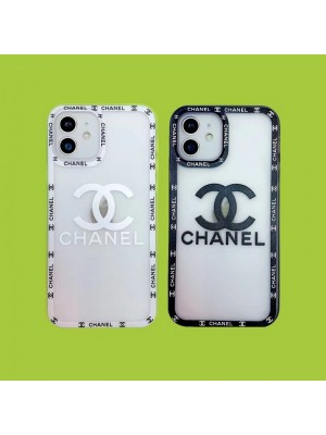 chanel/ シャネル オフホワイト/off-white ブランド iphone14/14 pro max/13 mini/14proケース モノグラム かわいい ジャケット型 取り外し クリアケース マット アイフォン14/14プロマックス/13ミニカバー 黒白色 ファッション メンズ レディース