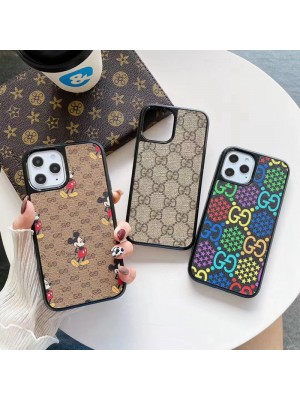 Gucci グッチ ディズニー コラボ ブランドiphone15/14/14 pro/14pro max/14 max/13 miniケース おしゃれ  ジャケット型 disney モノグラム 落下保護 韓国風 激安 アイフォン14/13プロ/13ミニ/12/11/x/8/7カバー レディーズ