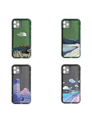 ザ.ノース.フェイス/THE NORTH FACE ブランド IPhone13 Pro/13 Pro max/13 Miniケース 可愛い絵 シリコン クリアカバー 大人気 アイフォン13/12 pro/12 pro max/12mini/12カバー 耐衝撃 IPHONE11pro/11 pro max/11/se2/x/xs/xr/8/7ケース 山アイスランド柄 メンズ レディース 