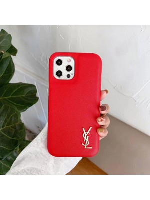 YSL イブサンローラン iphone 13/13 pro/13 pro max/13 miniケース ブランド Yves Saint Laurent レザー シンプル セレブ愛用 激安 iphone12/12 pro/12 pro maxケース 大人気  iphone x/xs/xr/8/7 plusケース 4色 ファッション メンズ レディース