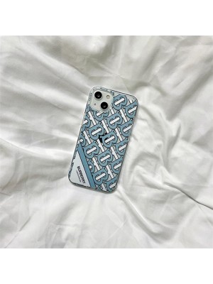 Burberry ブランド iphone13 pro/13 mini/13 pro maxケース バーバリー 熊柄 BURBERRY ジャケット型 クリアケース 経典 モノグラム ソフトケース 安い アイフォン13/12mini/12promaxカバー ファッション iphone 12/11/se2/x/xs/xr/8/7スマホケース 芸能人愛用 メンズ レディーズ