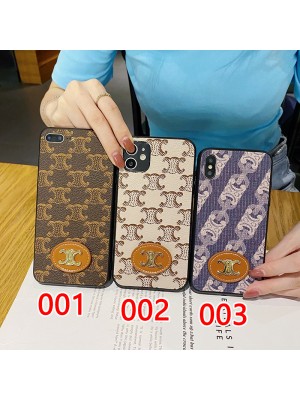 CELINE セリーヌ ブランド iphone 13 pro/13 mini/13 pro maxケース 高級レザー かわいい 立体 モノグラム アイフォン13/13プロ/12 カバー 安い 芸能人愛用 メンズ レディース 