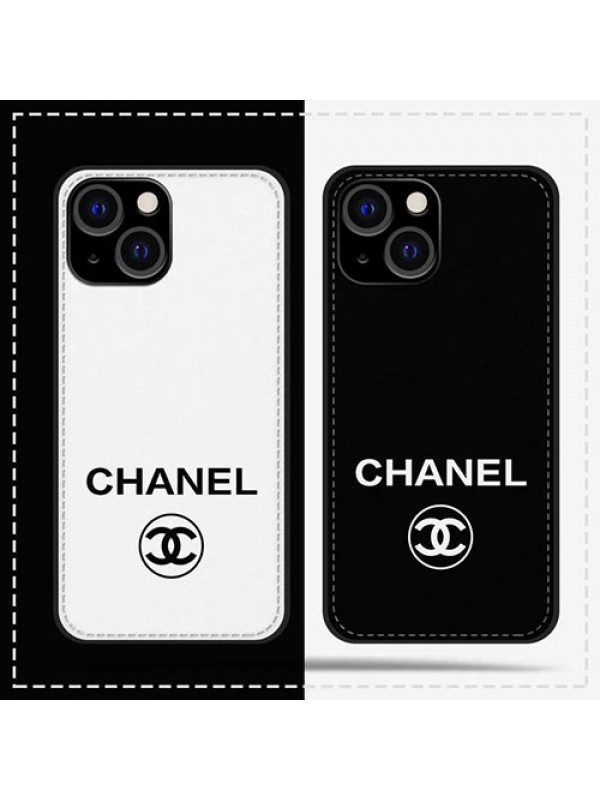 CHANEL ブランド iphone 13 pro/13 pro max/13 miniケース INS風 ステッチ シャネル レザー ジャケット型 モノグラム アイフォン13/12/11/x/xr/xs/8/7カバー 黒白色 大人気 メンズ レディーズ 