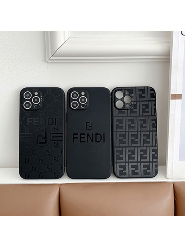 Fendi/フェンディ ブランドiphone 13/13mini/13promaxケースシリコン製ジャケット型 モノグラム激安 アイフォン12S/12/12 pro/12 mini/12 pro maxケース FENDI個性 黒っぽいシンプルブランドiphone11/SE2/X/XS/XR/8/7カバー ハイブランドスマホケース芸能人愛用 メンズ レディーズ