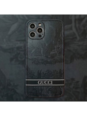 GUCCI ブランド iphone 13 mini/13 pro/13 pro maxケース お洒落 グッチ 絵柄 ジャケット型 ロゴ ins風 アイフォン13/12/11/x/xs/xrカバー シンプル メンズ レディース