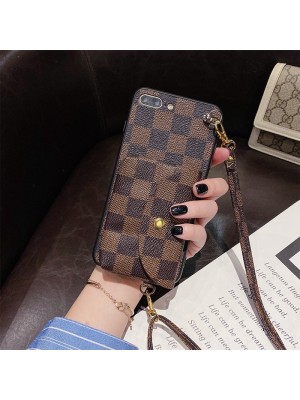 ルイヴィトン/LV ブランド iphone 13/13 pro/13 pro max/13 pro maxケース 小物収納 レザー バッグ型 ストランプ付き アイフォン13/13プロ/12/11ケース 斜め掛け  大人気 男女兼用 