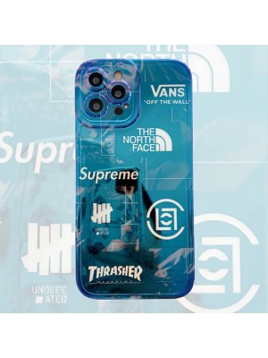 SUPREME/シュプリーム ザノースフェイス ブランド コラボ iphone13 mini/13 pro max/13 proケース おしゃれ VANS ジャケット型 アイフォン13/12/11カバー THE NORTH FACE 大人気 AAPE カッコイイ 耐衝撃 メンズ レディーズ