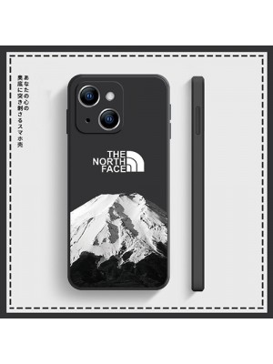 The North Face ブランド iphone13/13 pro/13 pro maxケース 個性 雪山柄 ザ.ノース.フェイス モノグラム ジャケット型 アイフォン13/13プロ/13ミニ/12/11/x/xr/xsケース ファッション メンズ レディーズ