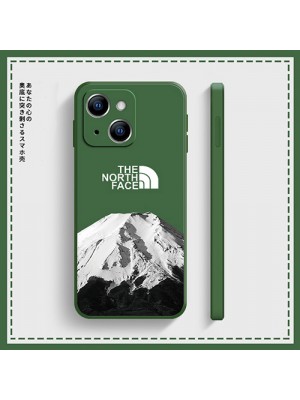 The North Face ブランド iphone13/13 pro/13 pro maxケース 個性 雪山柄 ザ.ノース.フェイス モノグラム ジャケット型 アイフォン13/13プロ/13ミニ/12/11/x/xr/xsケース ファッション メンズ レディーズ