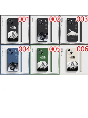 The North Face ブランド iphone13/13 pro/13 pro maxケース 個性 雪山柄 ザ.ノース.フェイス モノグラム ジャケット型 アイフォン13/13プロ/13ミニ/12/11/x/xr/xsケース ファッション メンズ レディーズ