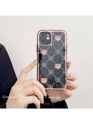 GUCCI  LV コラボ ディズニー iphone 13/13 pro/13 pro max/13 miniケース ハイブランド ガラス型 激安 グッチ ルイヴィトン 可愛い 熊 Disney ジャケット型 アイフォン13プロマックス/13ミニカバー メンズ レディース