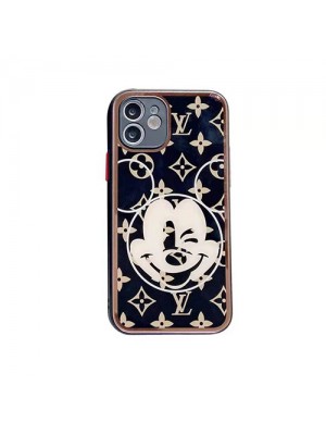 GUCCI  LV コラボ ディズニー iphone 13/13 pro/13 pro max/13 miniケース ハイブランド ガラス型 激安 グッチ ルイヴィトン 可愛い 熊 Disney ジャケット型 アイフォン13プロマックス/13ミニカバー メンズ レディース