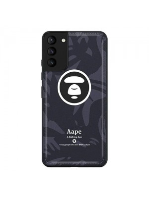 Aape 人気ブランドiphone 13 pro/13 mini/13 pro maxケース ジャケット型  Bape レザー 高級 迷彩 Galaxy s21+/s21ultra/note21/s20+/s10ケース 人気スマホケース 大人気 男女兼用 