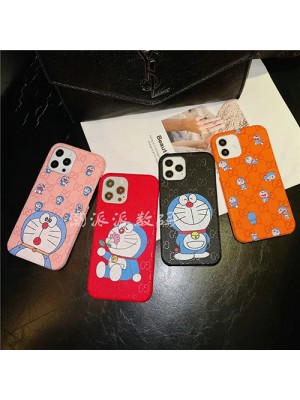 Gucci＆Doraemon コラボ iphone 13/13 pro/13 pro max/13 miniケース ブランド 可愛い ジャケット型 グッチ ドラえもん 激安 ハイブランド Galaxy s21 plus/s21 ultraカバー  耐衝撃 ビジネス風 カッコイイ 保護カバー芸能人愛用 コピー メンズ レディーズ