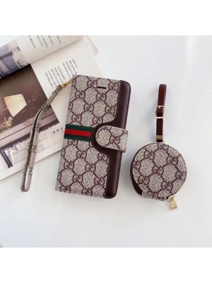 GUCCI LV BURBERRY ブランド iphone 14/14 pro/14 pro max/14 plus/se 第3世代ケース 手帳型 バーバリー galaxy S23/s23+/23ultra/note21カバー レザー製 ルイヴィトン グッチ ストラップ付き airpods 1/2/3/proケース ビジネス風 アイフォン13プロミニカバー レディース