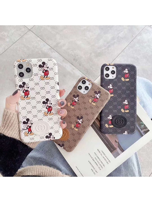 GUCCI/グッチ ディズニー コラボ iphone13/13pro max/13 mini/13 proケース かわいい ブランド ジャケット型 ミッキー モノグラム Disney アイフォン13プロ/13ミニカバー 2021 高級 人気 メンズ レディース