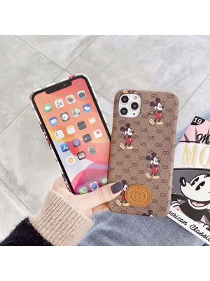 GUCCI/グッチ ディズニー コラボ iphone13/13pro max/13 mini/13 proケース かわいい ブランド ジャケット型 ミッキー モノグラム Disney アイフォン13プロ/13ミニカバー 2021 高級 人気 メンズ レディース