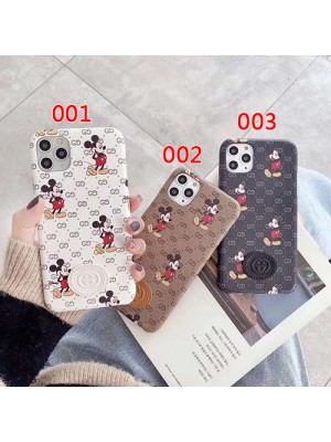 GUCCI/グッチ ディズニー コラボ iphone13/13pro max/13 mini/13 proケース かわいい ブランド ジャケット型 ミッキー モノグラム Disney アイフォン13プロ/13ミニカバー 2021 高級 人気 メンズ レディース