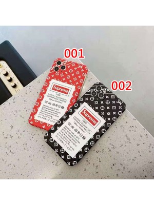 ルイヴィトン シュプリーム コラボ iPhone 13/12s/12mini/12 pro maxケーススマホケース ブランド タグ柄 モノグラム LV Supreme ジャケット型 iphone11/11 pro max/x/8/7ケース 人気 2021 iphone12 proケース LINE注文可 高級 メンズ レディース