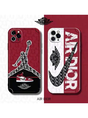 Dior & Jordan コラボ ブランド iphone 13/13 pro/13 mini/13 pro maxケース ジャケット型 ジョーダン ディオール スポーツ風 モノグラム アイフォン13/12s/11/11 pro/11 pro max/se2カバー 防塵 耐衝撃 激安 モノグラム 芸能人愛用 コピー ファッションメンズ レディース