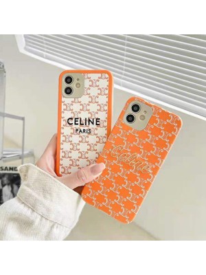 セリーヌ 人気ブランド iPhone 13/12s/12mini/12 pro maxケース ジャケット型 刺繍風 CELINE 個性 スタイル 芸能人愛用 韓国風 アイフォン13/12S/12 Pro Max/12 Mini/11/x/8/7ケース レディース