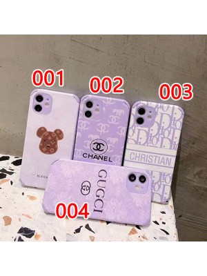 シャネル/CHANEL ハイブランド iphone 13/13mini/13 pro max/13 proケース ルイヴィトン/LV ジャケット型 インスタ風  ディオール/DIOR 熊柄 KAWS/カウズ 全面保護 モノグラム パープル色 アイフォン13プロマックス/13ミニカバー メンズ レディース