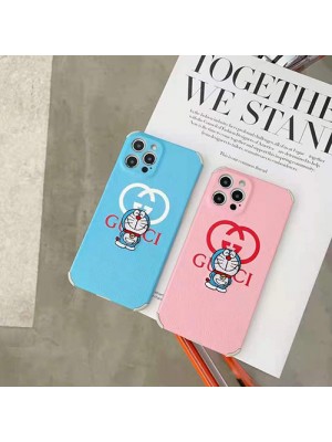 グッチ ドラえもん コラボ ブランド iPhone13/13 pro/13 pro max/13 miniケース キャラクター GG柄 シリコン製カバー Gucci x Doraemon スタイル ジャケット型  韓国風 アイフォン13/12s/11 pro max/xs/xr/x/8/7カバー レディース愛用