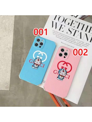 グッチ ドラえもん コラボ ブランド iPhone13/13 pro/13 pro max/13 miniケース キャラクター GG柄 シリコン製カバー Gucci x Doraemon スタイル ジャケット型  韓国風 アイフォン13/12s/11 pro max/xs/xr/x/8/7カバー レディース愛用