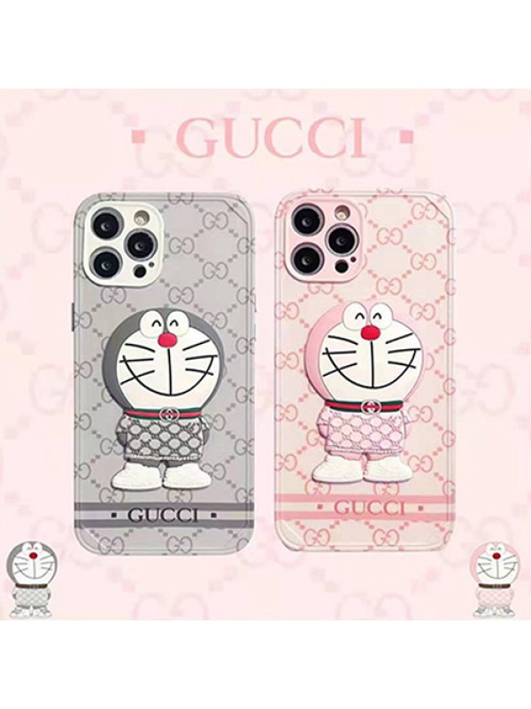 Gucci x Doraemon コラボ ブランド iphone 13 pro/13 pro max/13 miniケース かわいい ジャケット型 グッチ＆ドラえもん かわいい 花柄 GUCCI 激安 iPhone 12/12 Proケース スタイル アイフォン13/12/11/x/xs/xr/8/7ケース 女性向け