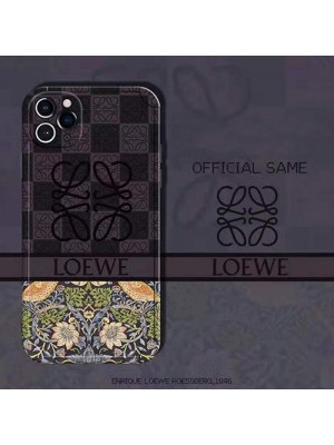 Loewe/ロエベ iphone13 pro/13 pro max/13 miniケース インスタ風 モノグラム ひまわり柄 ハイブランド シンプル アイフォン13 ミニ/13プロ/12sケース ファッション メンズ レディース