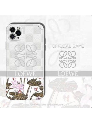 Loewe/ロエベ iphone13 pro/13 pro max/13 miniケース インスタ風 モノグラム ひまわり柄 ハイブランド シンプル アイフォン13 ミニ/13プロ/12sケース ファッション メンズ レディース