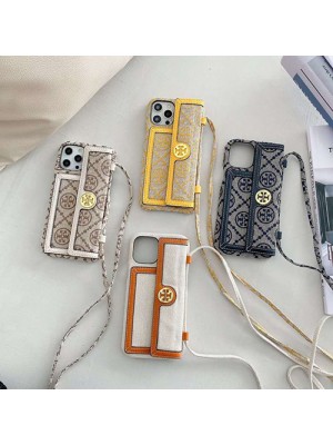 Tory Burch/トリー バーチ ブランド iPhone 13/13 pro/13 pro maxケース ins風 バッグ型  モノグラム カード入れ 個性 人気 斜め掛け 芸能人愛用 手帳型 アイフォン13/12/11/x/xs/xr/8/7カバー レディース