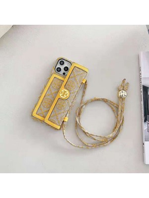 Tory Burch/トリー バーチ ブランド iPhone 13/13 pro/13 pro maxケース ins風 バッグ型  モノグラム カード入れ 個性 人気 斜め掛け 芸能人愛用 手帳型 アイフォン13/12/11/x/xs/xr/8/7カバー レディース