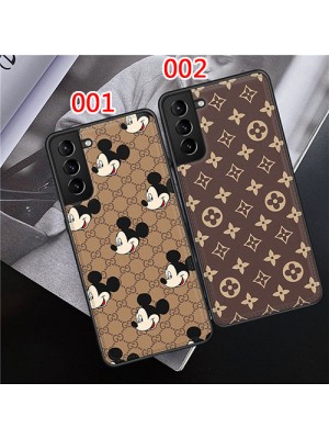 Gucci x Disney コラボ iphone 13 pro/13 pro max/12/12 miniケース 可愛い グッチ&ディズニー ルイヴィトン galaxy s21+/S21 ultra/s20ケース ジャケット型  ハイブランド GG LV レザー  モノグラム 耐衝撃 アイフォン13ミニカバー メンズ レディース